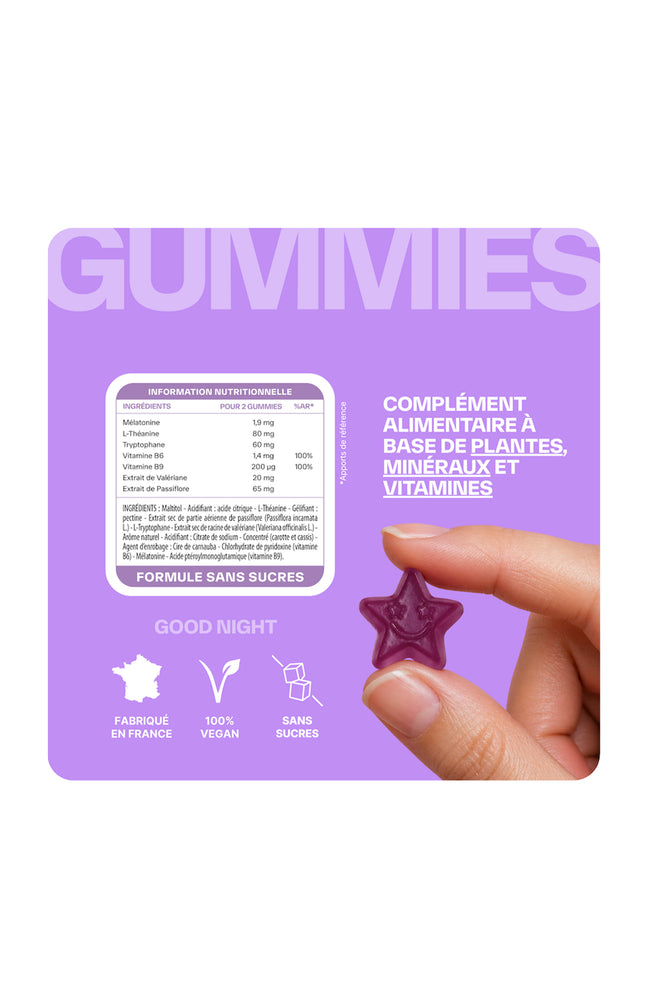 Gummies sommeil - Good night  - Myrtille - 1 mois