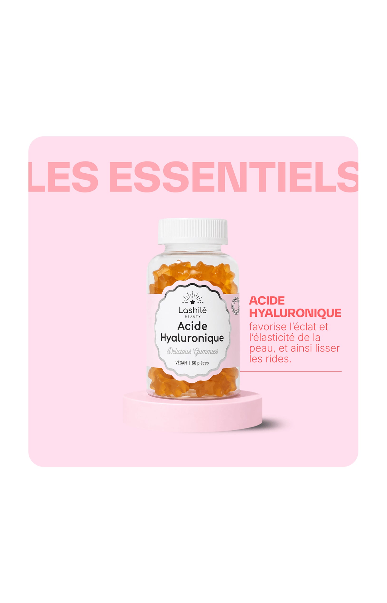 Gummies beauté - Acide hyaluronique - Mangue - 1 mois