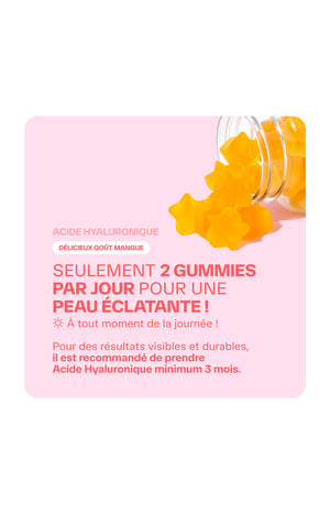 Gummies beauté - Acide hyaluronique - Mangue - 1 mois