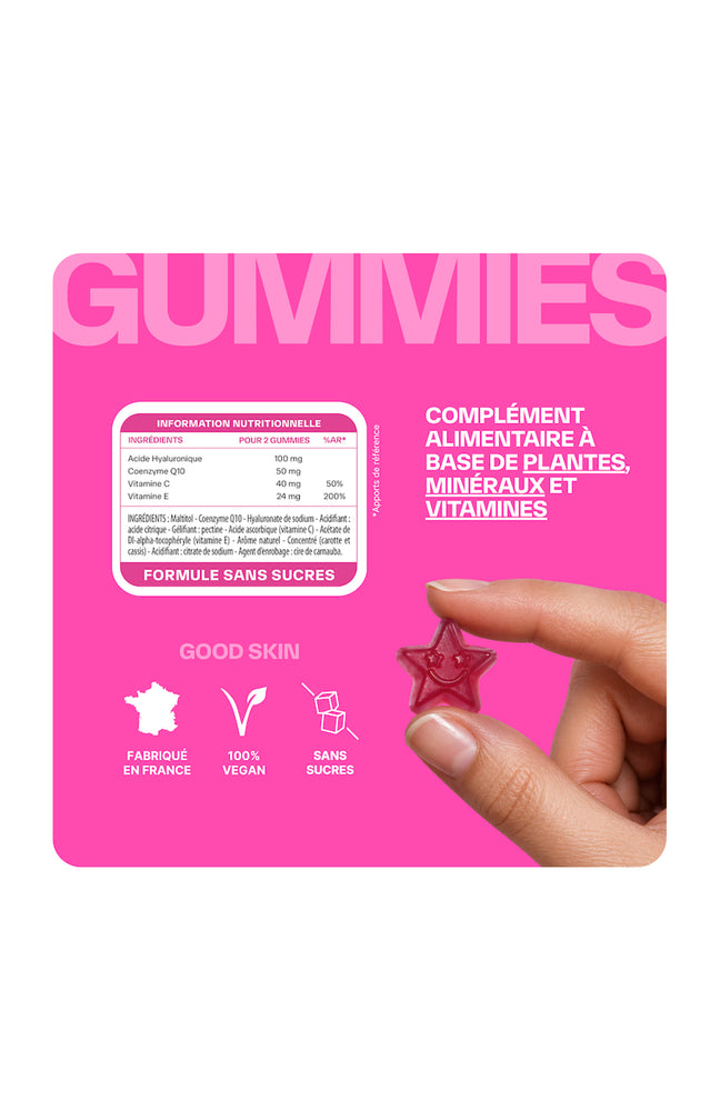 Gummies peau sublime - Good skin - Fraise - 1 mois