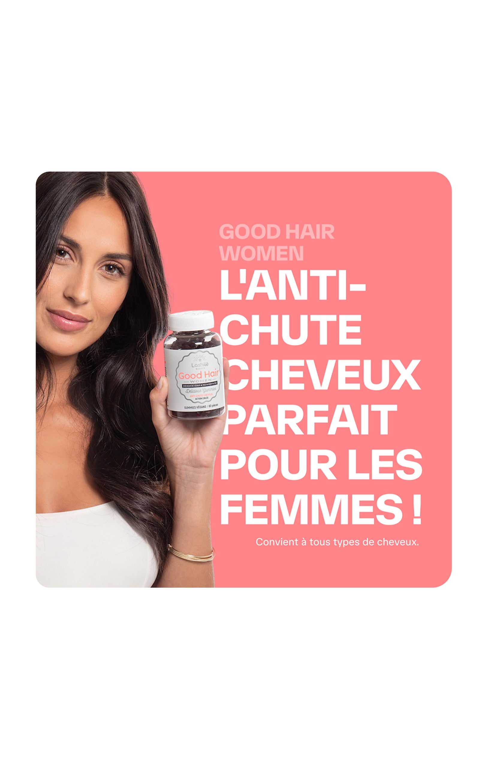 Gummies force des cheveux - Good Hair Women - Fruits rouges - 1 mois