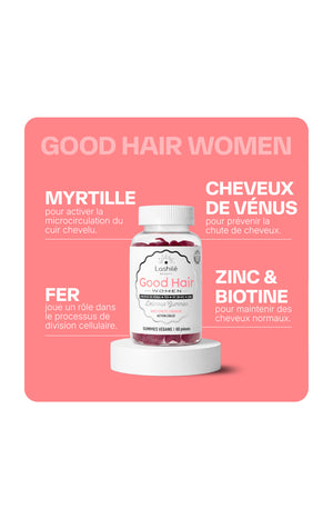Gummies force des cheveux - Good Hair Women - Fruits rouges - 1 mois