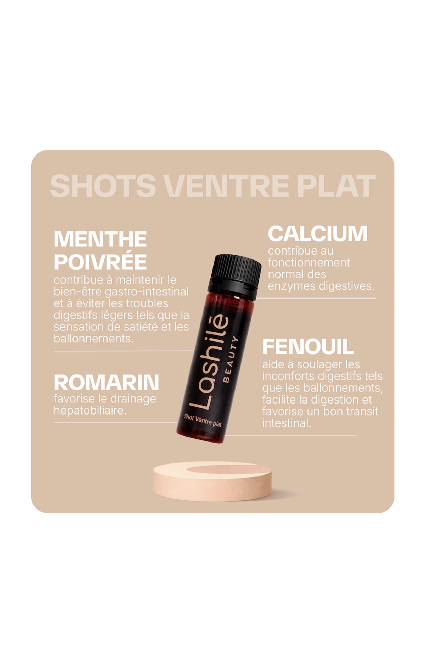 Shots ventre plat - Pêche & citron - 14 jours