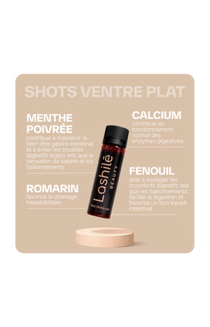 Shots ventre plat - Pêche & citron - 14 jours