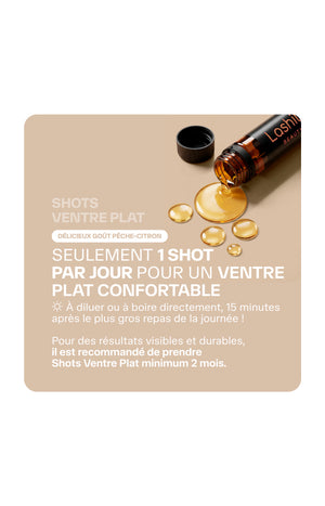 Shots ventre plat - Pêche & citron - 14 jours
