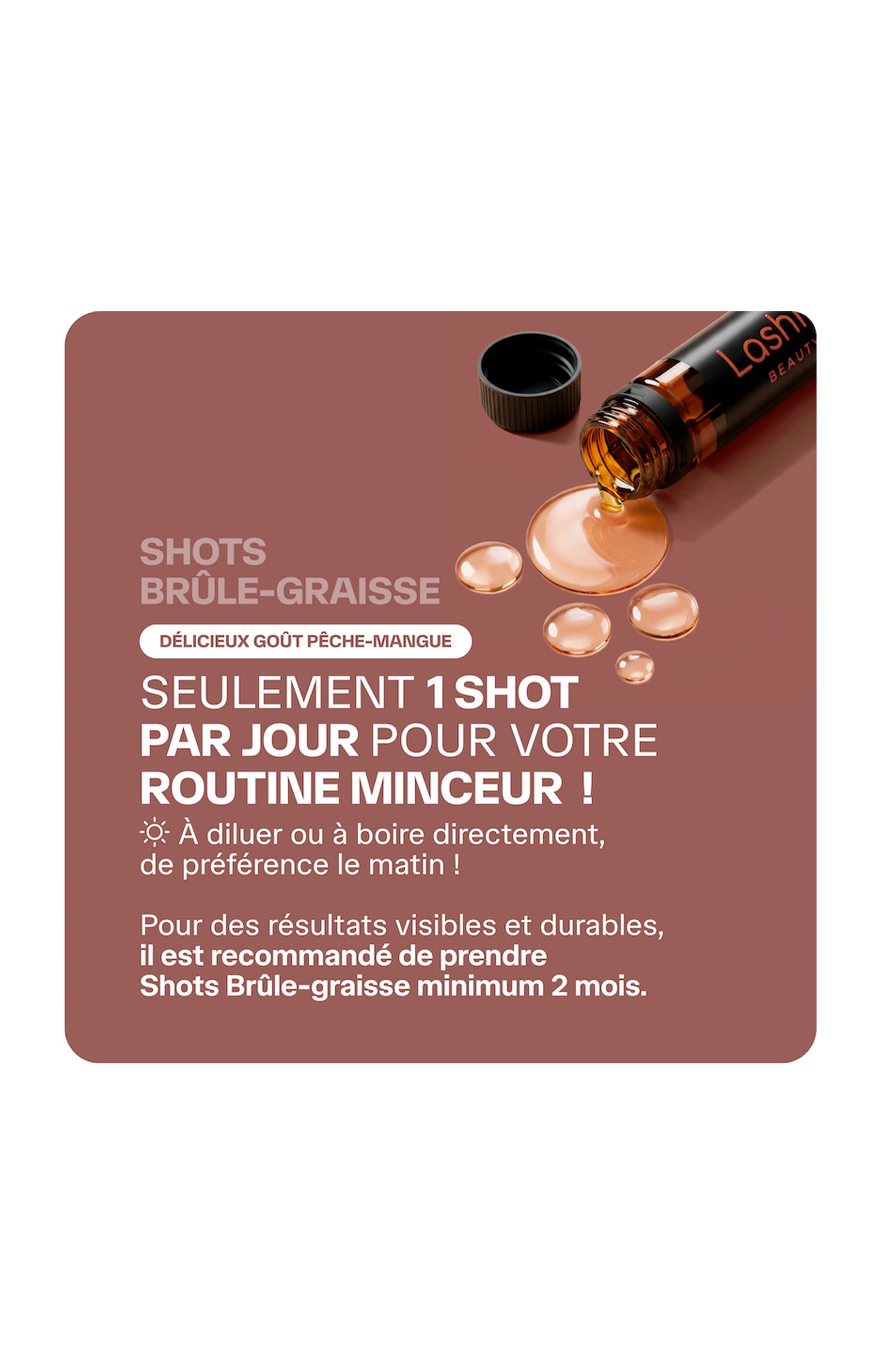 Shots brûle-graisse - Pêche & Mangue - 14 jours