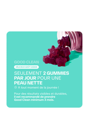 Gummies anti-imperfections - Good Clean - Cassis - 1 mois