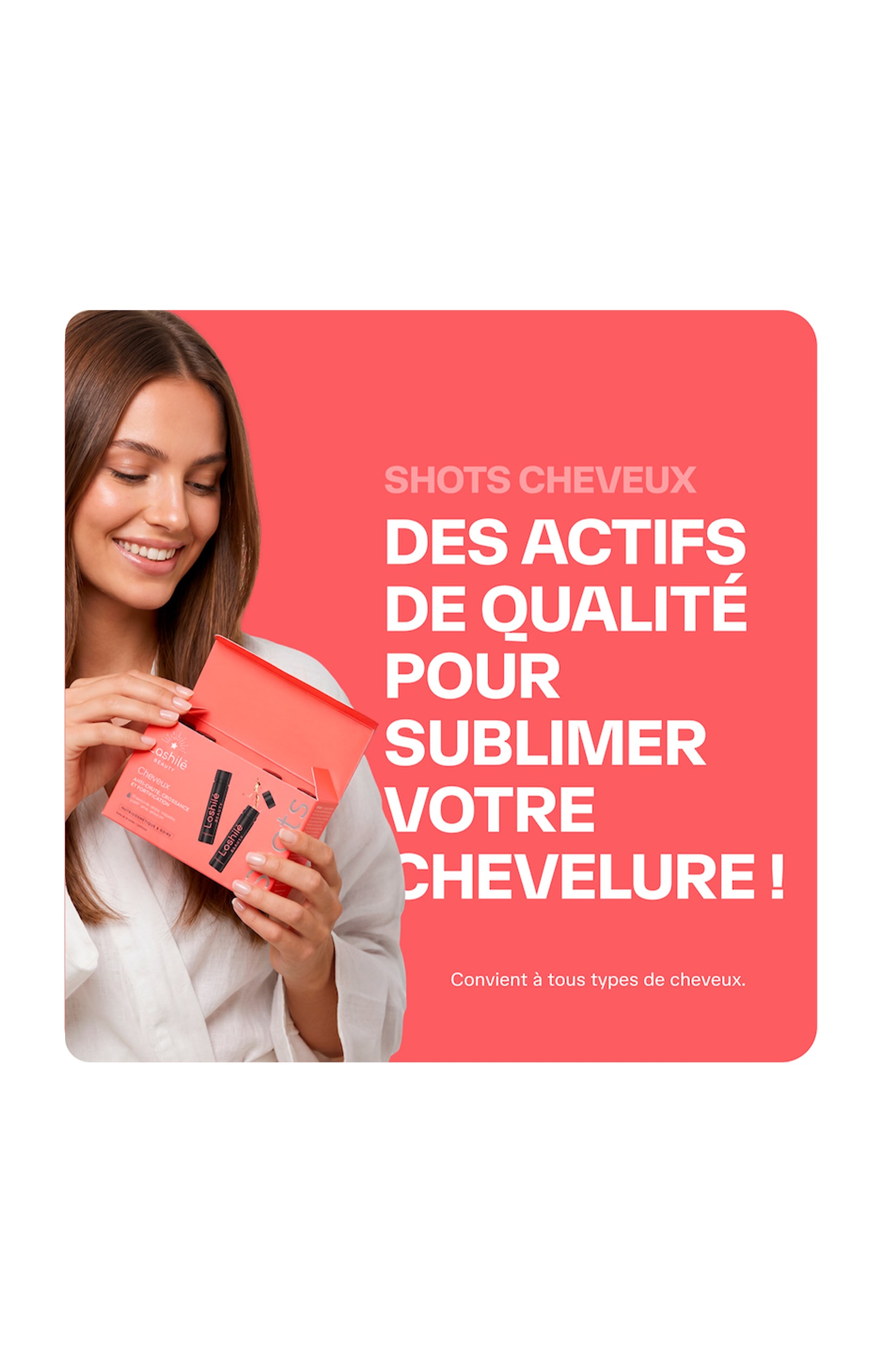 Shots cheveux triple action - Pêche - 14 jours