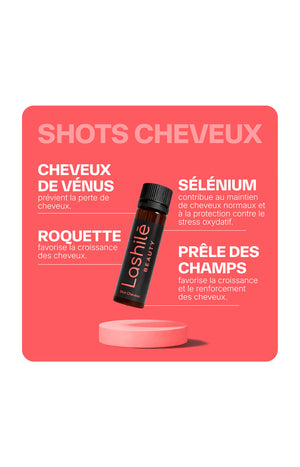 Shots cheveux triple action - Pêche - 14 jours