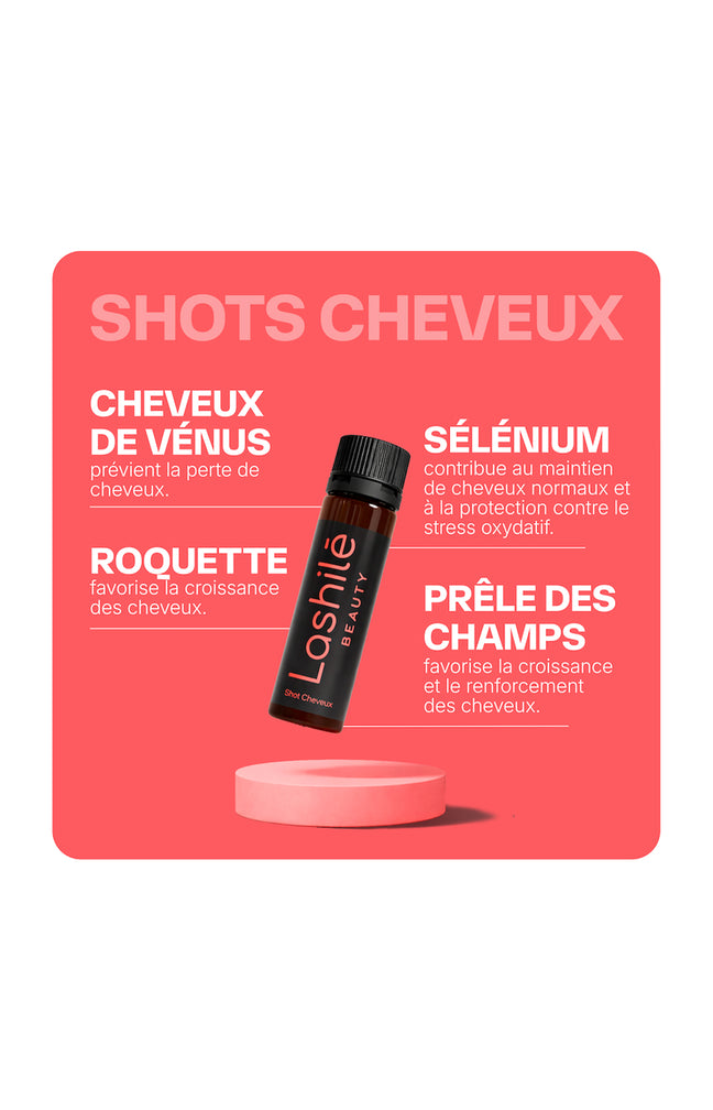 Shots cheveux triple action - Pêche - 14 jours