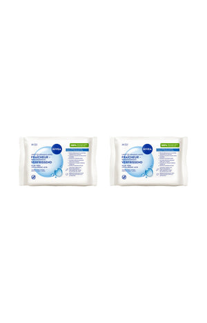 2 lots de 20 lingettes démaquillantes - Efficacité Waterproof