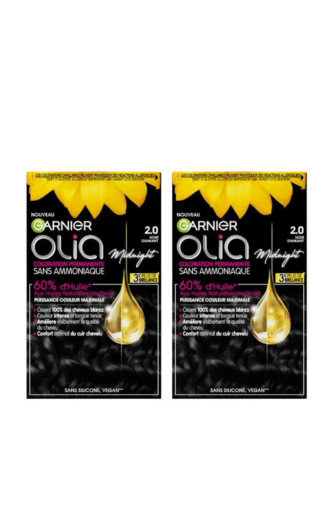 2 colorations permanentes - 2.0 noir diamant - Sans ammoniaque