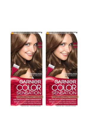 2 colorations crèmes permanentes - 6.0 blond foncé