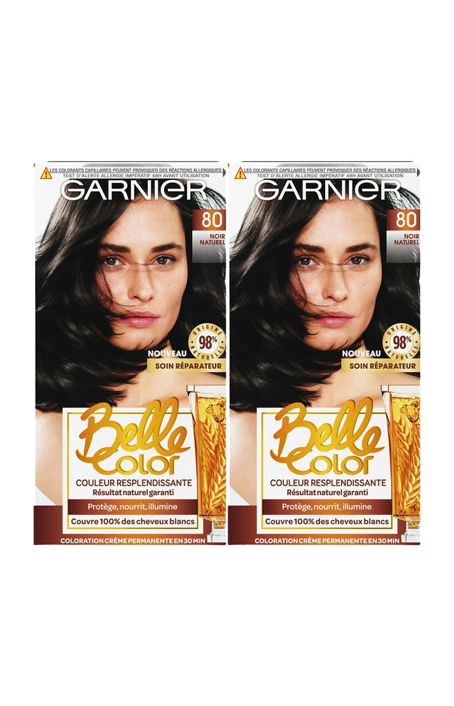 2 colorations permanentes - 80 noir naturel