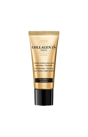 Crème de nuit pour les yeux anti-rides & fermeté -Collagène & poudre de diamant