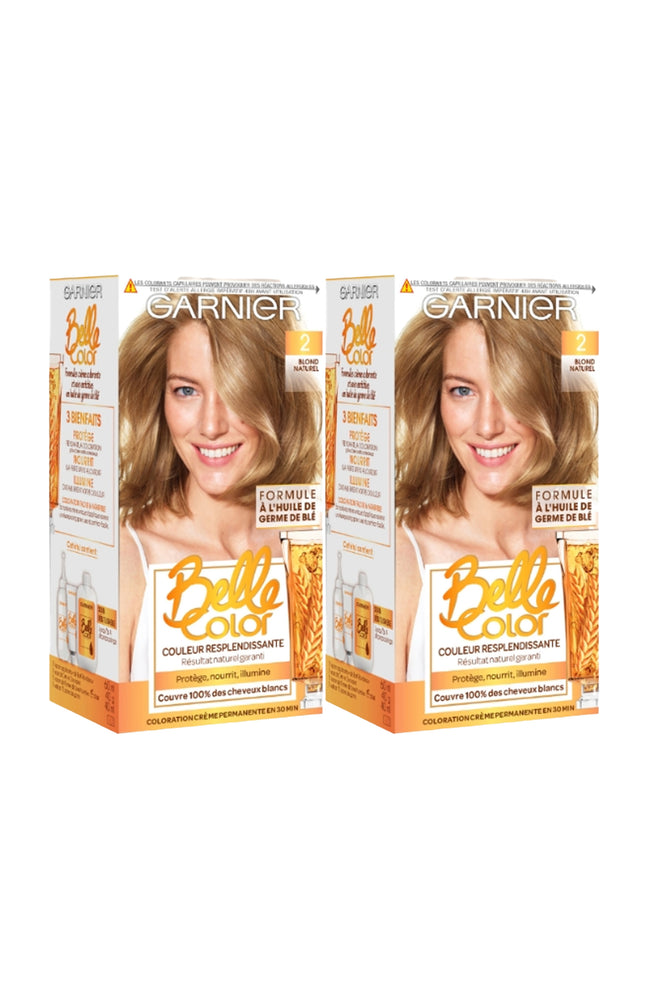 2 colorations permanentes - 02 blond naturel