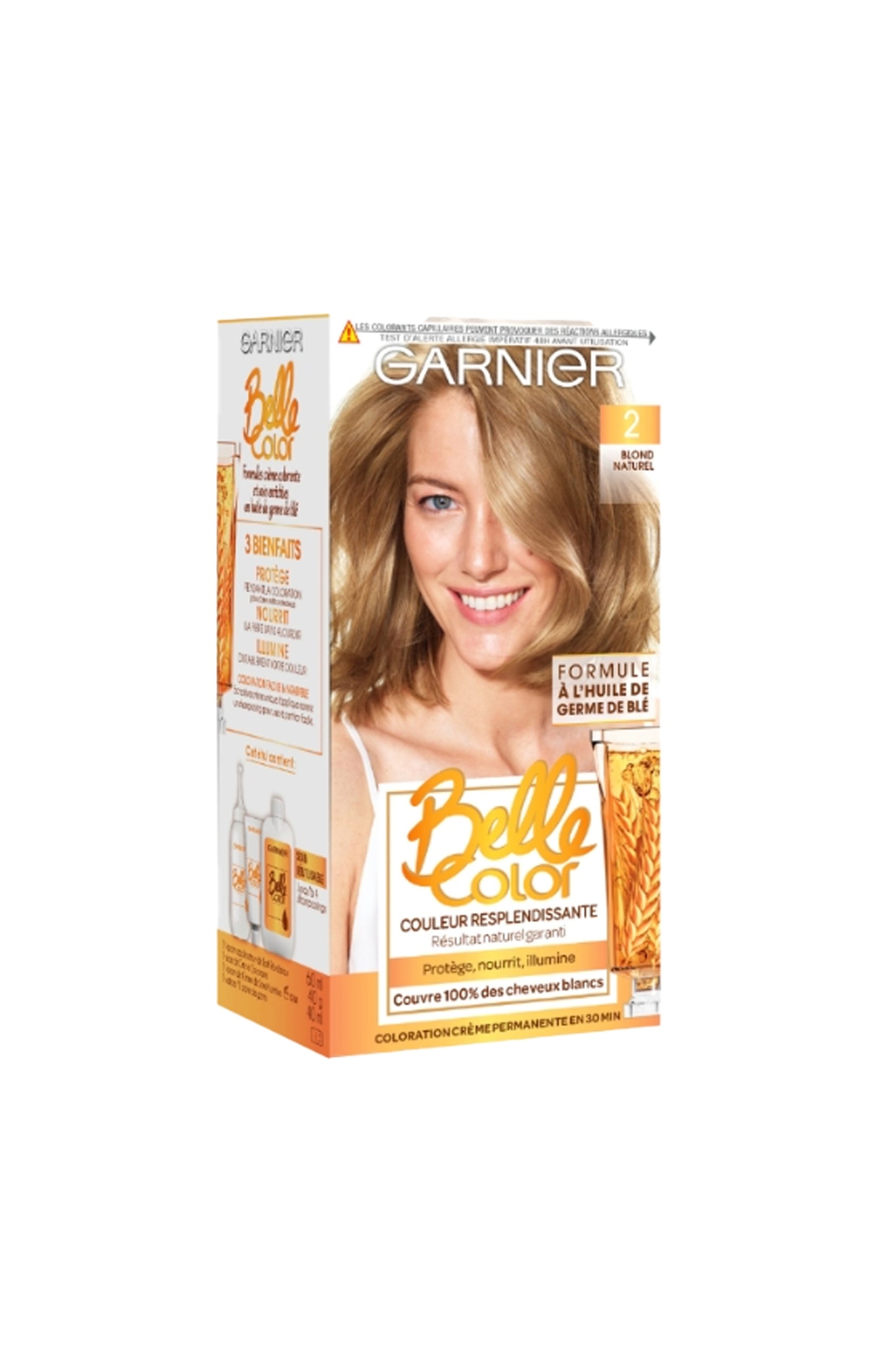 Colorations permanentes - 02 Blond Naturel x2