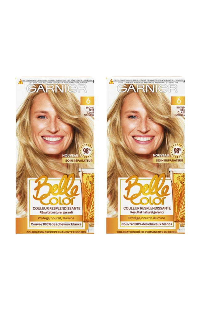 2 colorations permanentes - 06 blond très clair naturel