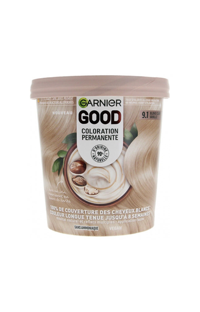 Coloration permanente 9.1 Bland Clair Vanille - Sans ammoniaque x2