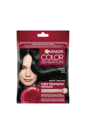 Coloration permanente 1.0 Noir - Shampoing Retouche x 2