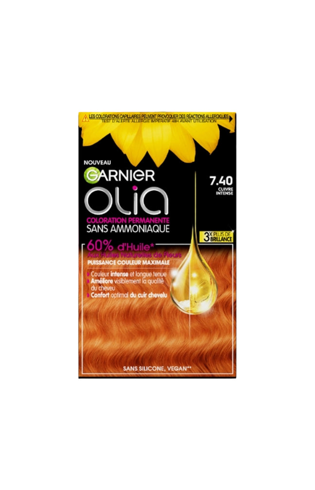 Kits colorations permanentes - 7.40 Cuivre intense - x2
