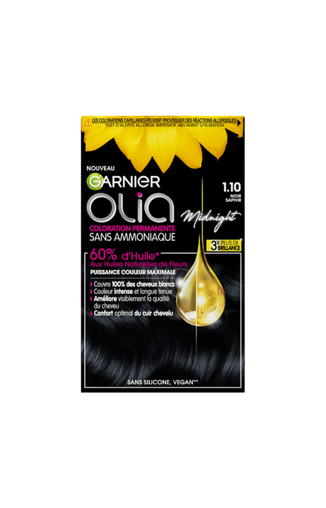 Kits colorations permanentes - 1.10 Noir saphir x2