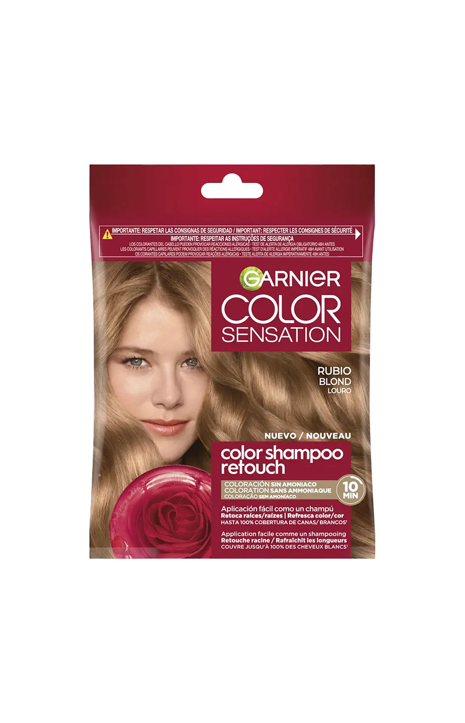 Coloration permanente 7.0 Blond - Shampoing Retouche x 2
