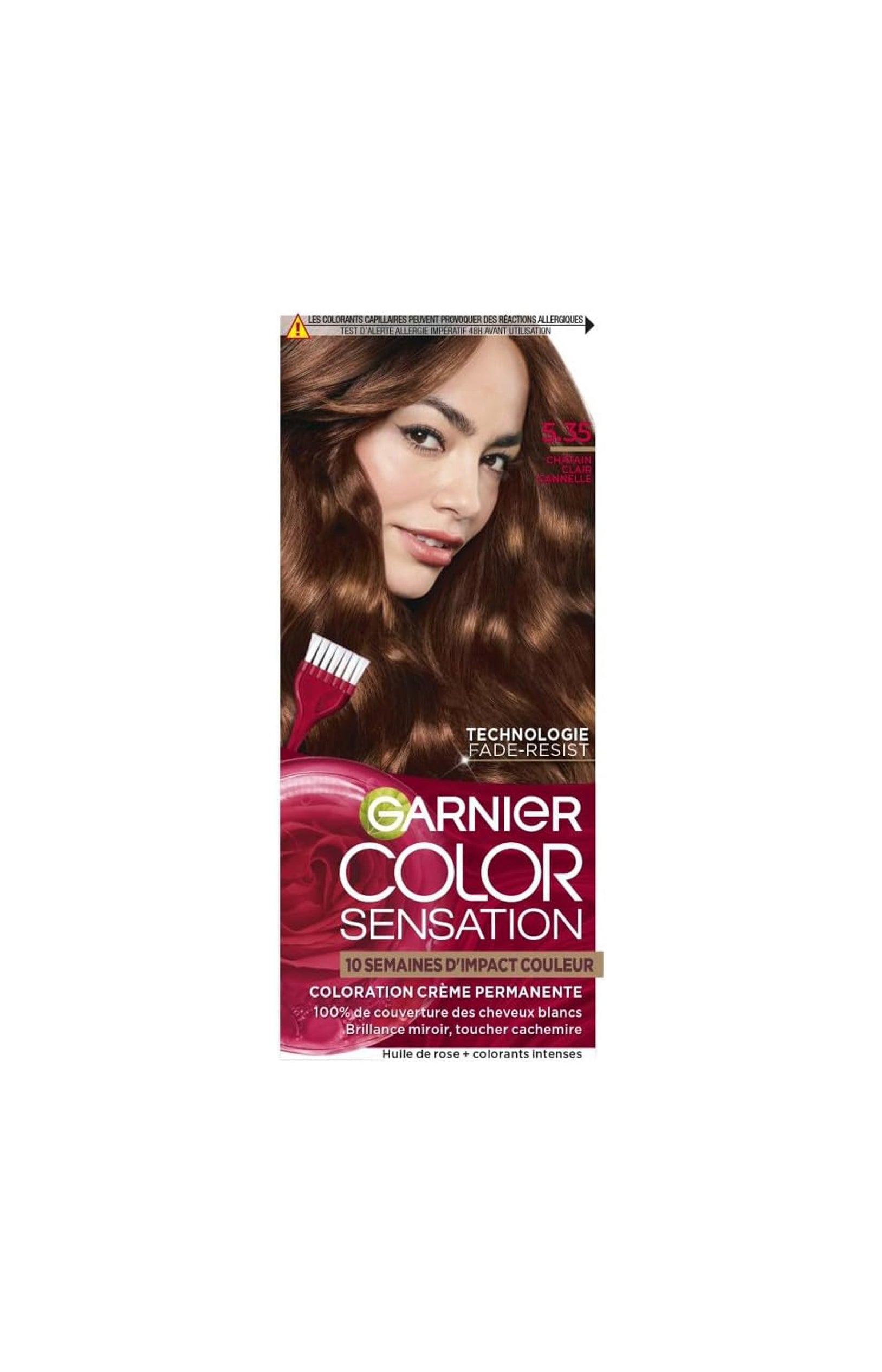 Coloration Permanente - 5.35 Châtin Clair Cannelle - Color sensation  x2