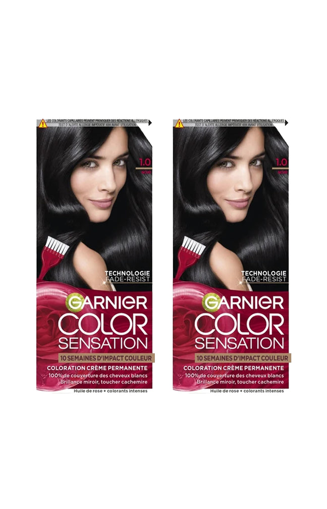 2 colorations permanentes - 1.0 noir couvre - Color Sensation