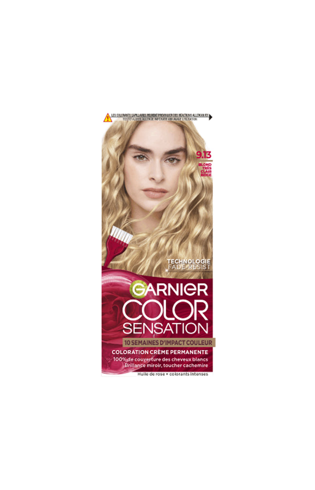 Coloration Permanente - 9.13 Blond Très Clair Beige - Color sensation