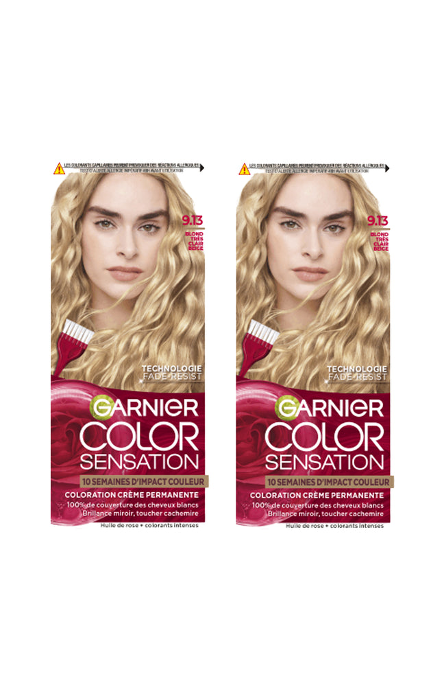 Coloration Permanente - 9.13 Blond Très Clair Beige - Color sensation
