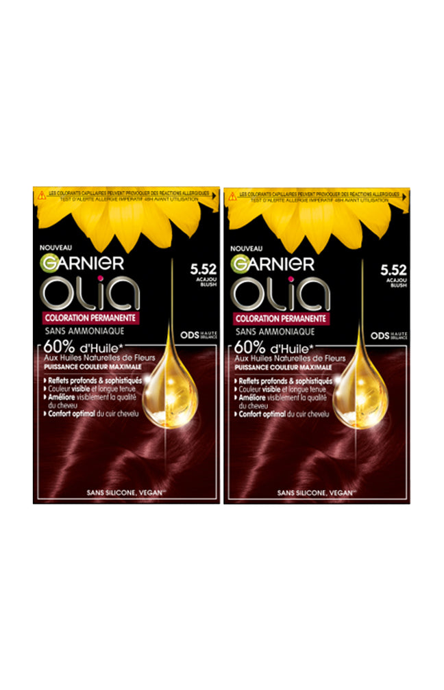 2 colorations permanentes - 5.52 Acajou Blush - Sans ammoniaque