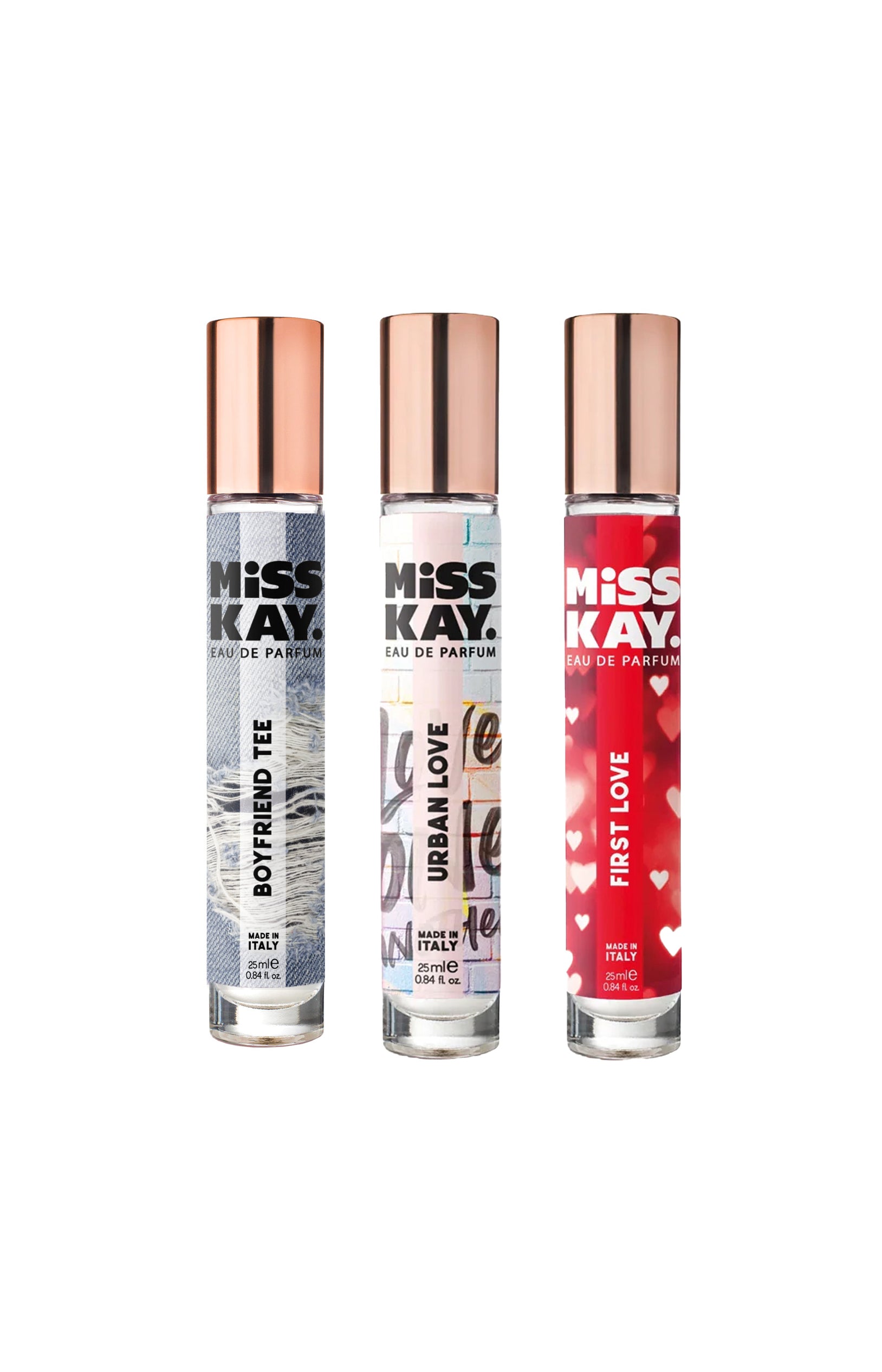 3 parfums - First Love, Urban Love & Boyfriend Tee