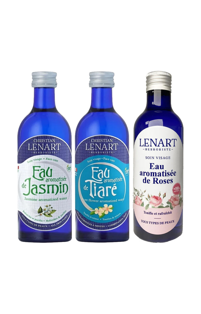 Eaux aromatisées - Jasmin, tiaré & rose - 3 x 200 ml