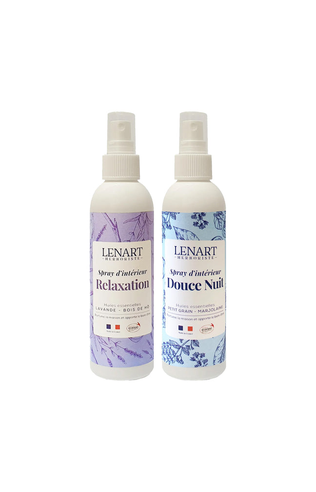 Sprays d'intérieur - Douce nuit & relaxation - 2 x 200 ml
