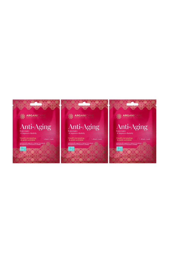 3 masques en tissu anti-âge - Argan & Matrixyl®6