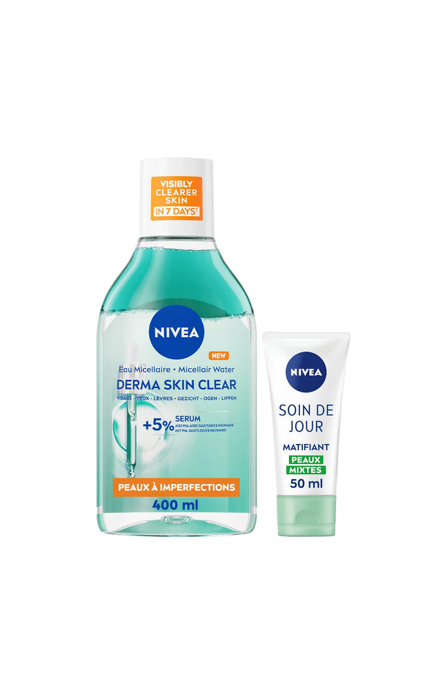 Eau micellaire & crème matifiante