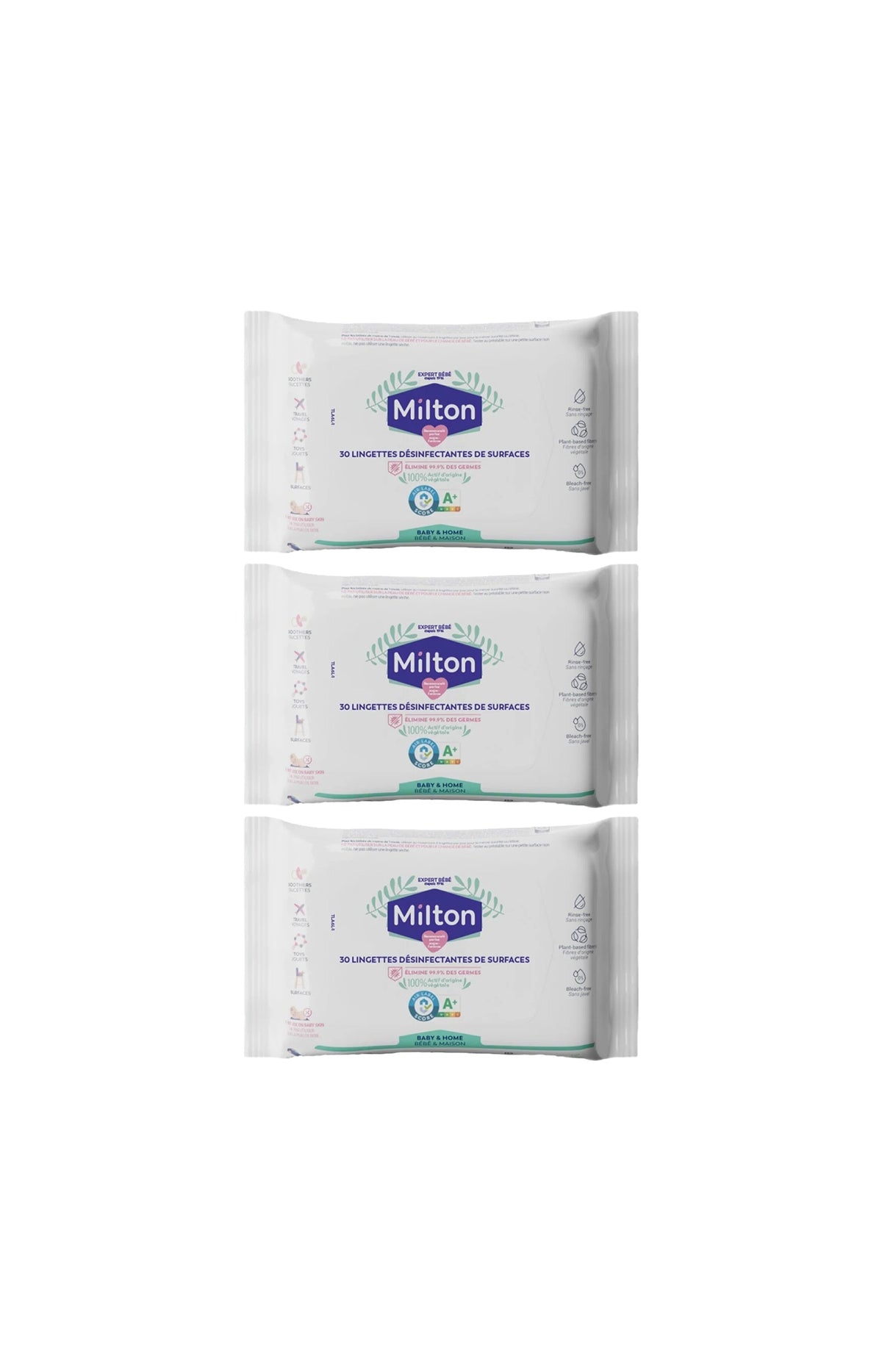 Lingettes désinfectantes - 3 x 30 unités