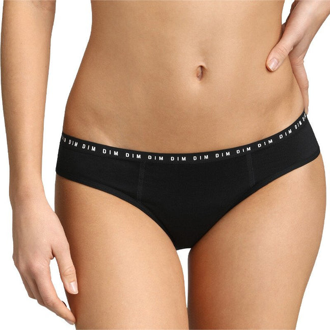 Culottes menstruelles en coton bio - Flux abondants - 2 unités - Noir