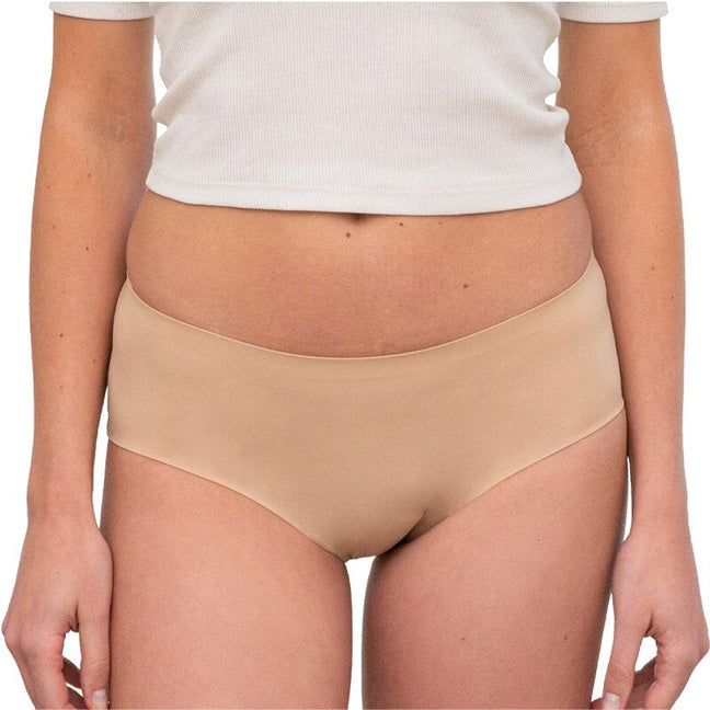Shorty menstruel invisible - Flux moyens  - Nude