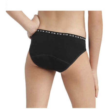 Culotte menstruelle en coton bio - Flux moyens - Noir