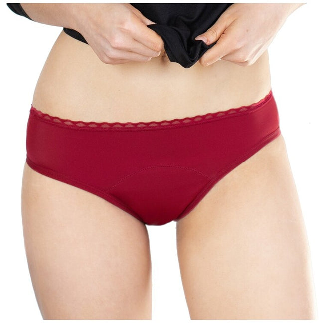 Culotte menstruelle - Flux moyens à abondants - Rouge