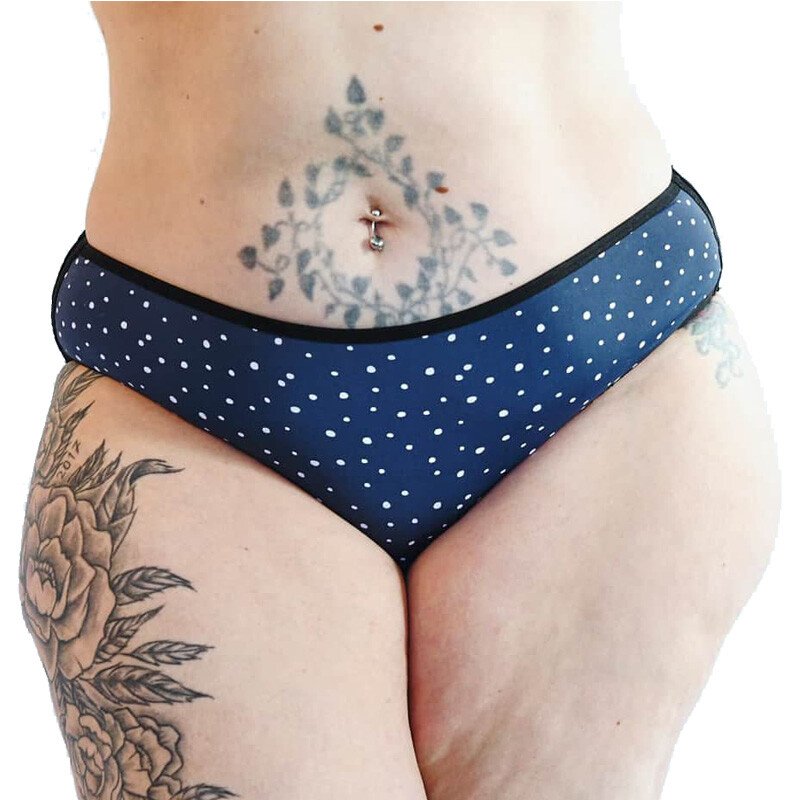 Culotte menstruelle réglable en coton - Eos - Flux légers à moyens  - Blanc