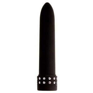 Vibromasseur noir à strass