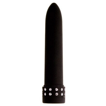 Vibromasseur noir à strass
