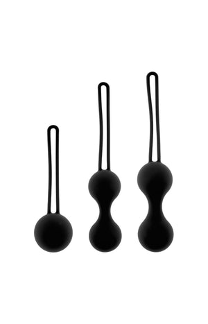 Trio de boules de Geisha - Noir