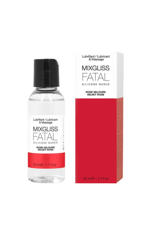 Fluide massage & lubrifiant à base de silicone - Rose velours - 50 ml