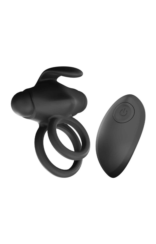 Anneaux vibrants "Mr & Mrs Vibe" - 16 modes - Homme - Noir