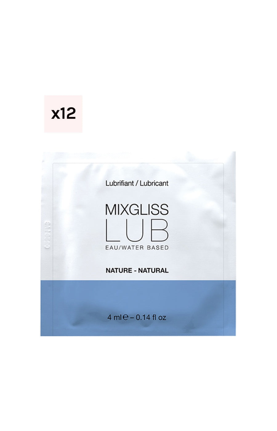 Lubrifiant à base d'eau - Inodore - 12 x 4 ml