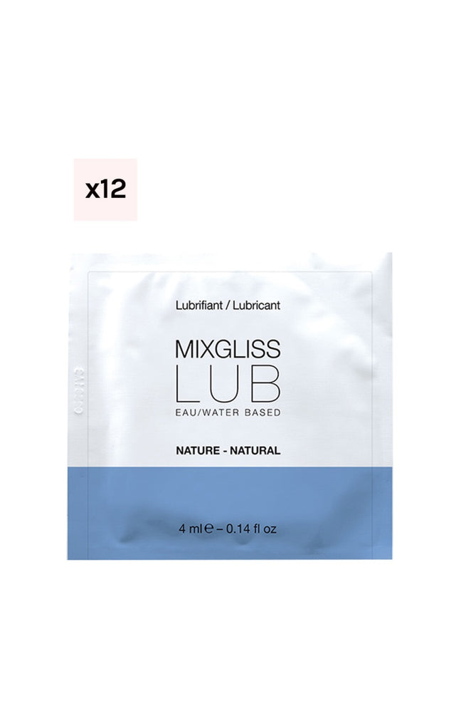 Lubrifiant à base d'eau - Inodore - 12 x 4 ml